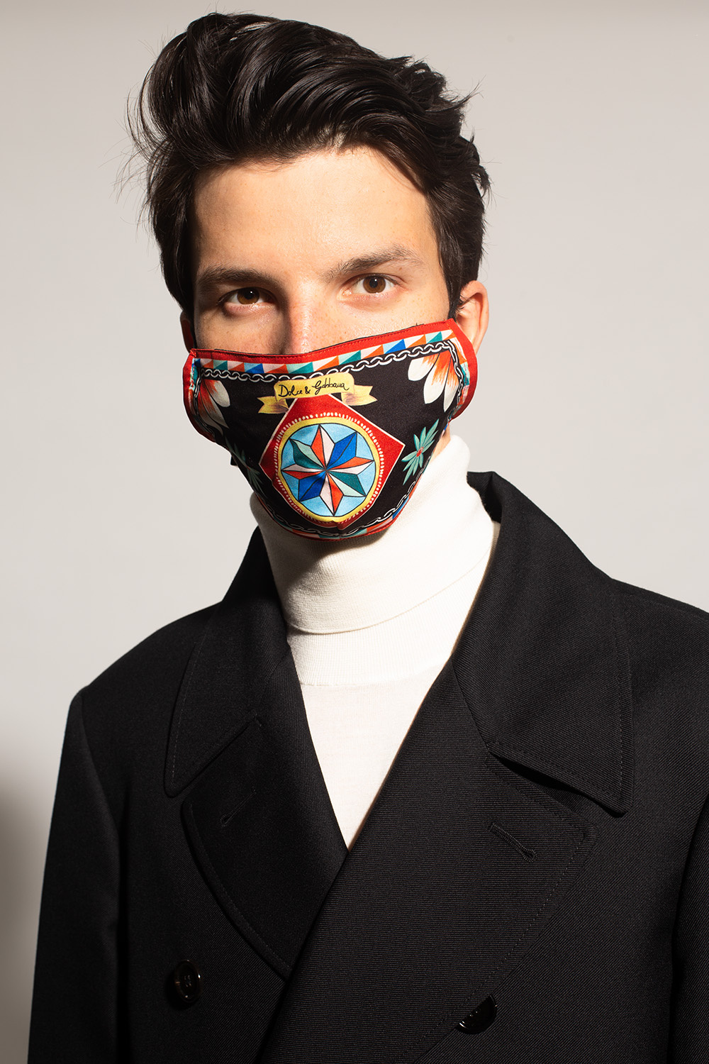 Dolce & Gabbana Patterned mask | Men's Accessories | Vitkac